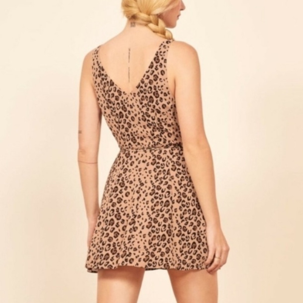 Reformation Beige and Black Animal Print Dress - Picture 5 of 6